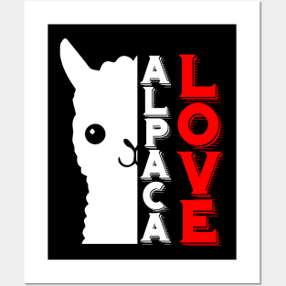 Alpaca Llama Love Posters and Art